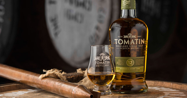 Flasche des Tomatin Whisky 12 Year Old