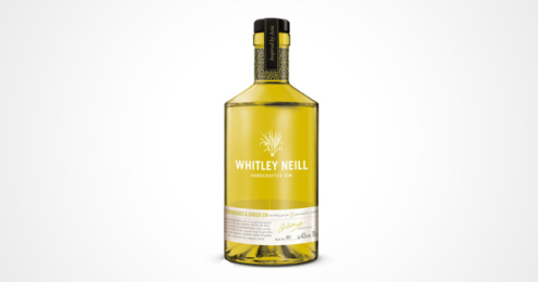 Flasche des Lemongrass & Ginger Gins von Whitley Neill