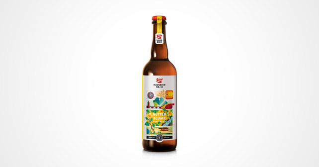 flasche stiegl hausbier butterblume