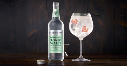 500-ml-Großflasche des Fever-Tree Elderflower Tonic Waters