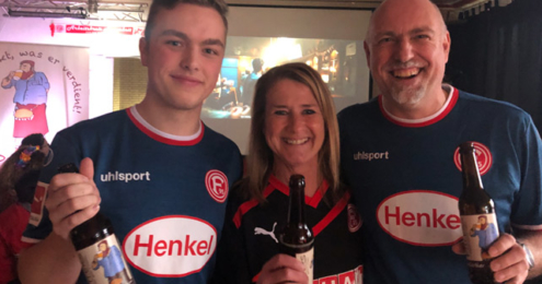 Fans feiern Fortuna mit Pitters