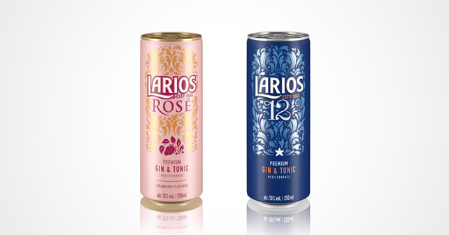 Larios rose und Larios 12 Dose