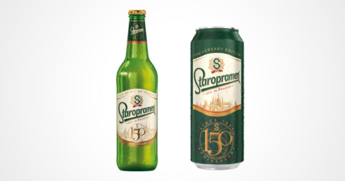 STAROPRAMEN 150 Jahre Flasche und Dose