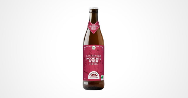 Bio Hochzeits Weisse Flasche