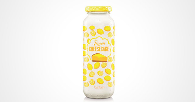 true fruits lemon-cheescake Flasche