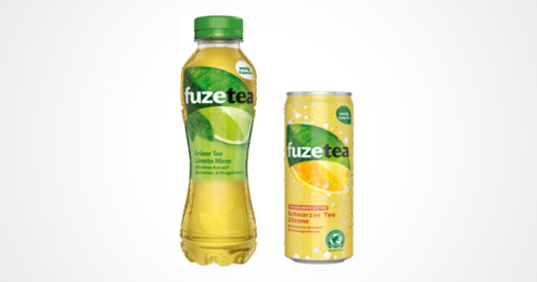 Fuze Tea scharzer tee und Gruene Limette