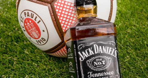 Jack Daniels Flasche auf St.Pauli Ball