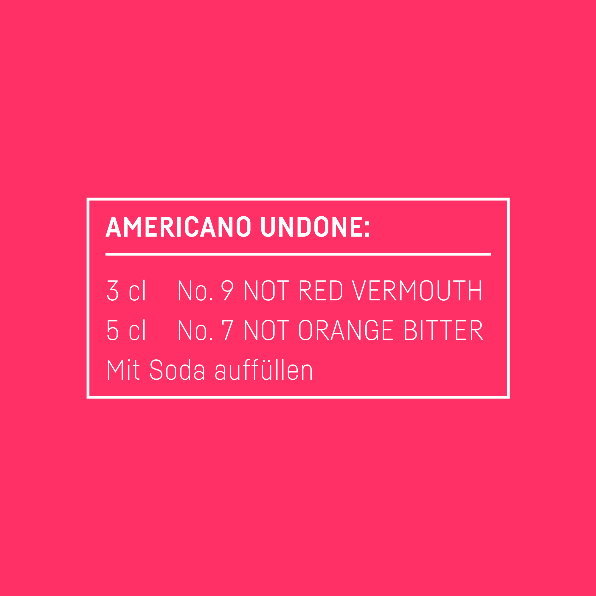 Americano Undone