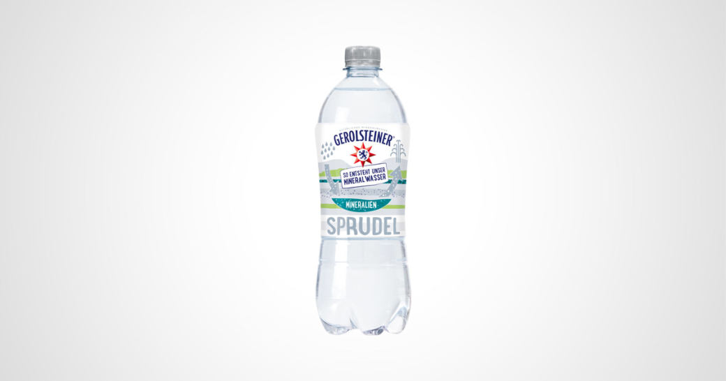 flasche gerolsteiner mineralwasser