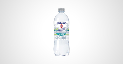 flasche gerolsteiner mineralwasser