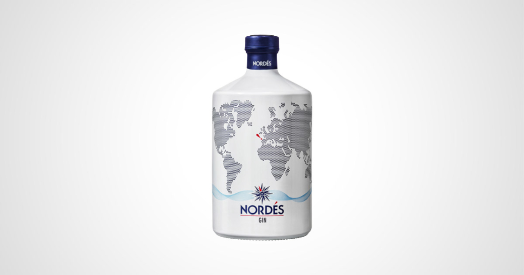 flasche nordes gin