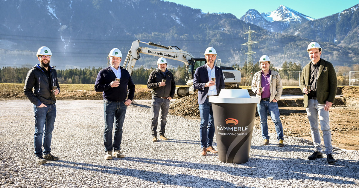 baubeginn logistikcenter hämmerle kaffee