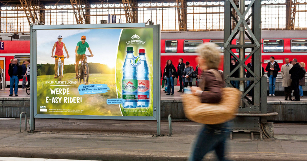 lichtenauer mineralwasser promotion plakat