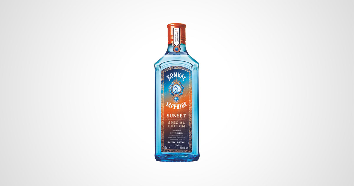 bombay sapphire sunset