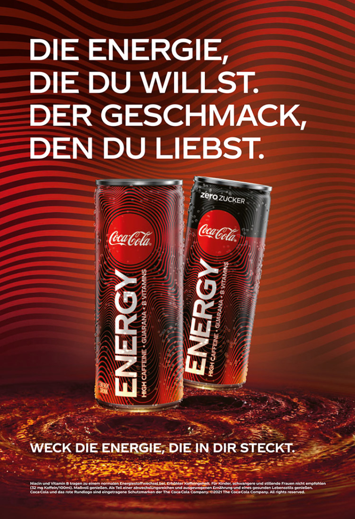 coca cola energy plakat