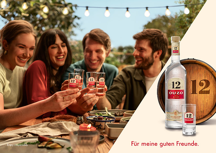 ouzo 12 werbekampagne