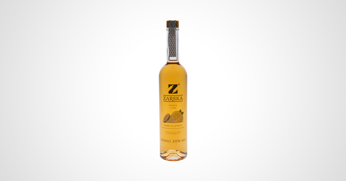 Zarska Gurke Zitrone Flasche