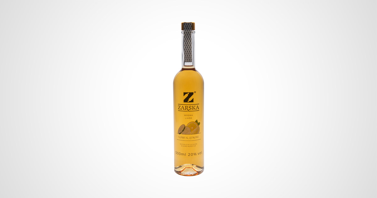 Zarska Gurke Zitrone Flasche