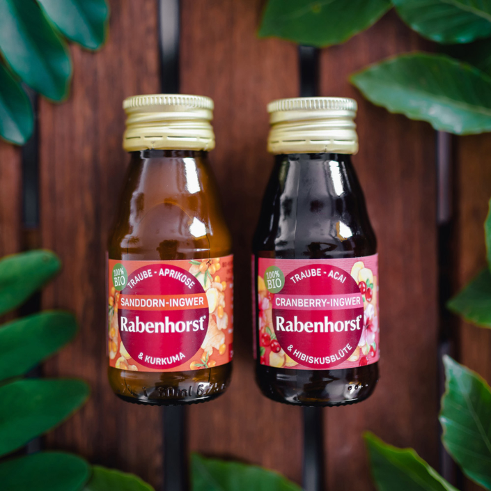 Rabenhorst-Shots auf Basis von Bio-Mehrfruchtdirektsaft im handlichen ... Rabenhorst-Shots auf Basis von Bio-Mehrfruchtdirektsaft im handlichen ...