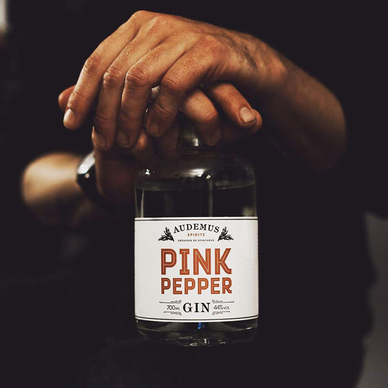 audemus pink pepper gin