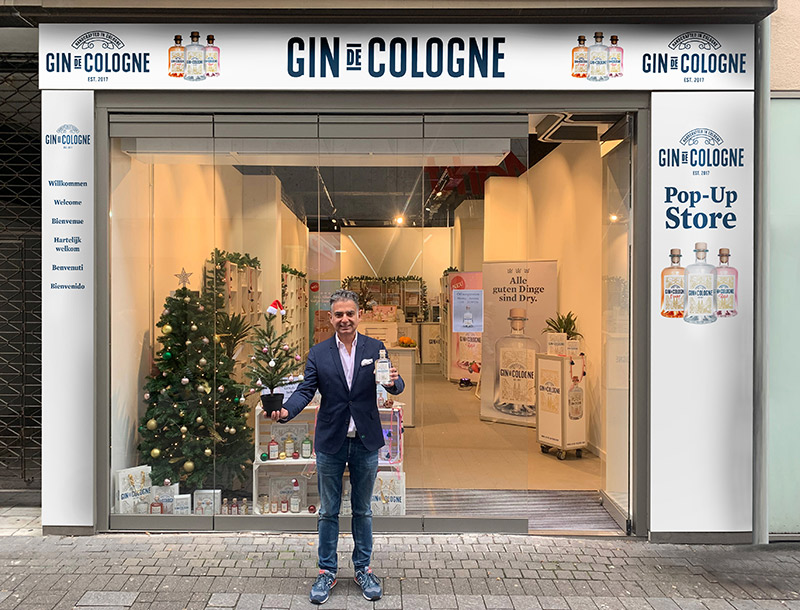 gin de cologne pop up store