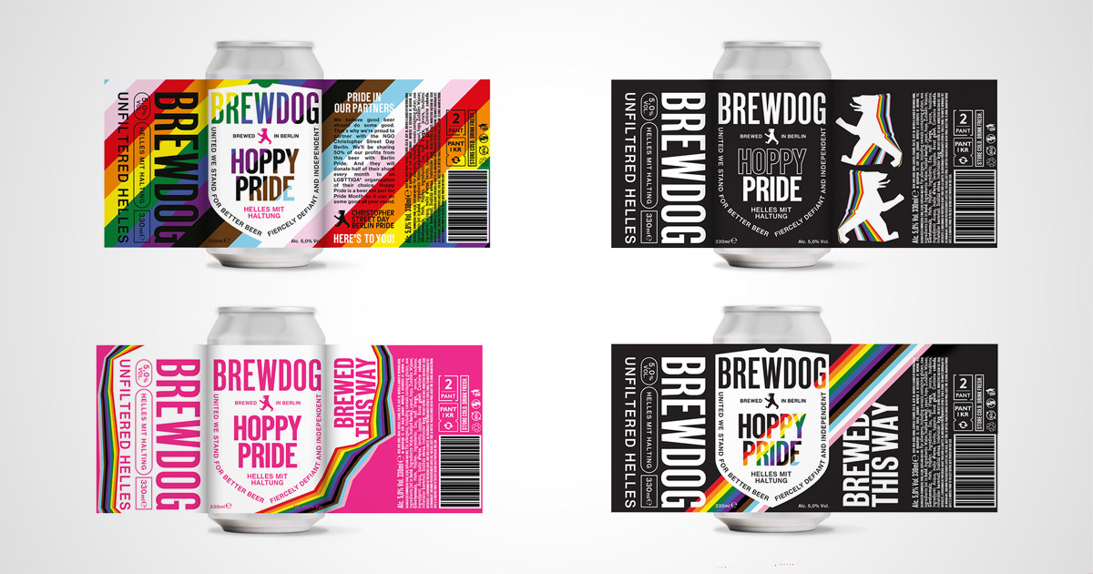 BrewDog CSD Hoppy Pride Entwürfe