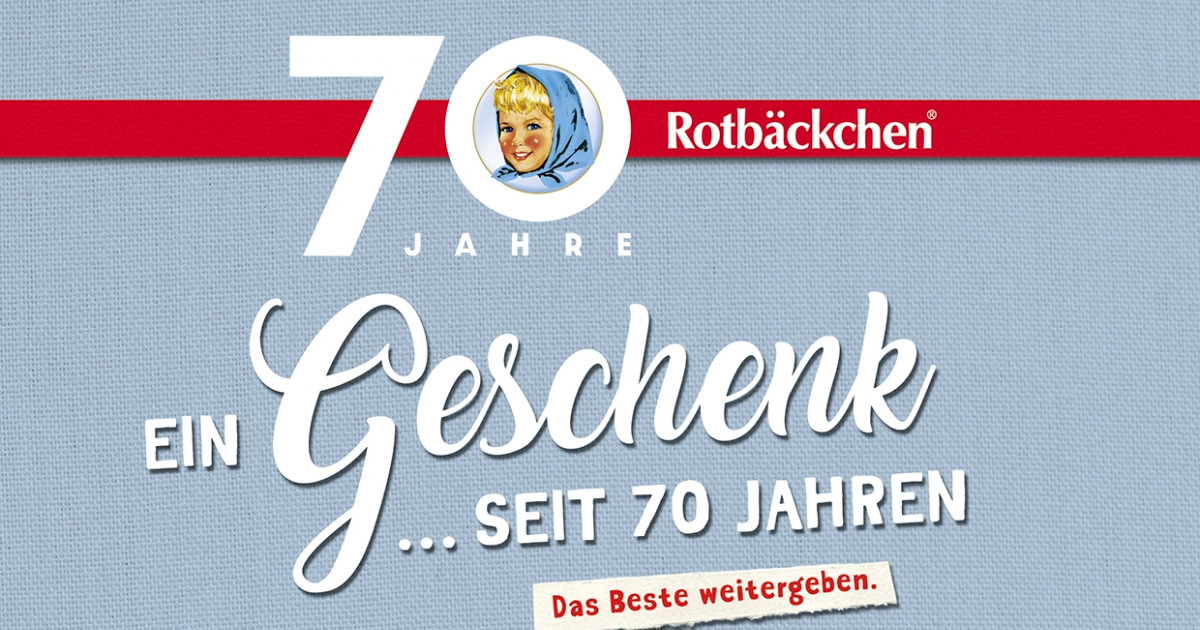 Rotbäckchen 70 Jahre