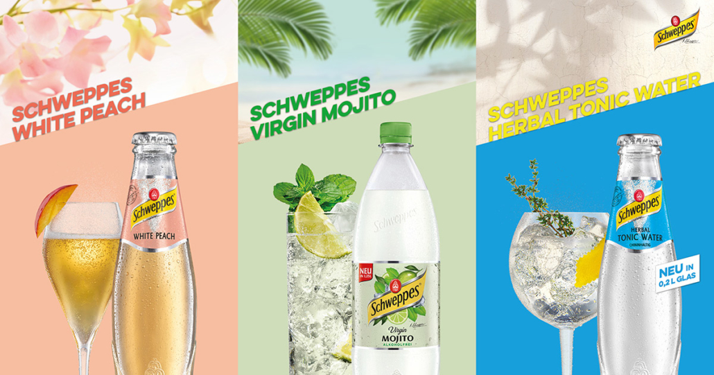 Schweppes White Peach Virgin Mojito