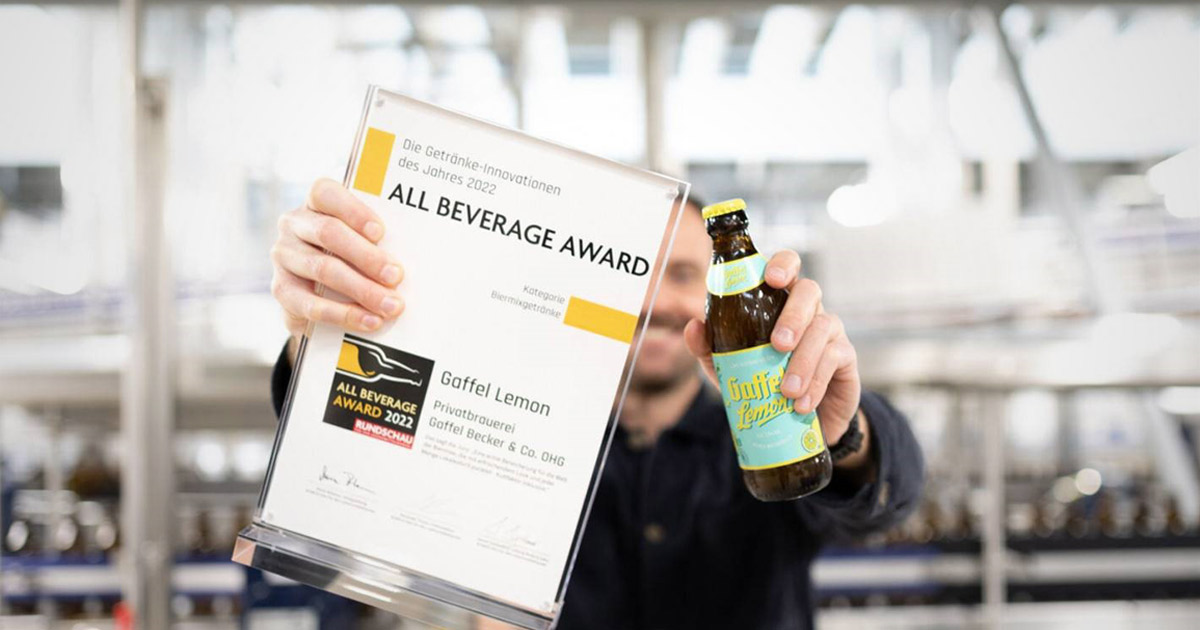 Gaffel Lemon All Beverage Award