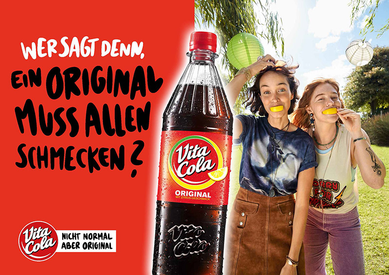 Nicht normal, aber original“: VITA COLA mit neuem Claim und neuer Kampagne  