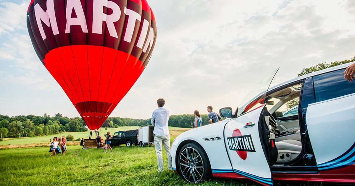 martini heißluftballon