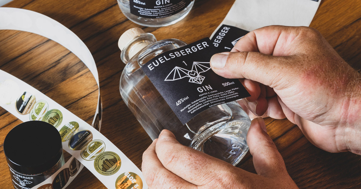 Euelsberger Gin Etikett