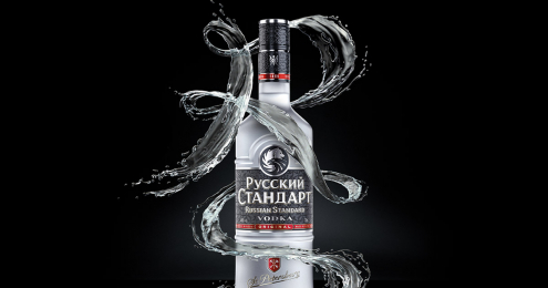 Russian Standard Flasche schwarz