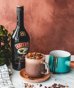 baileys hot chocolate sparklers