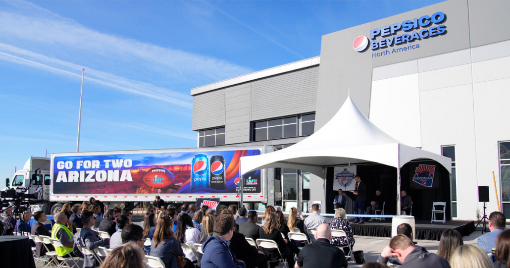 PepsiCo Beverages North America opening of the new 238,000 square foot warehousing about