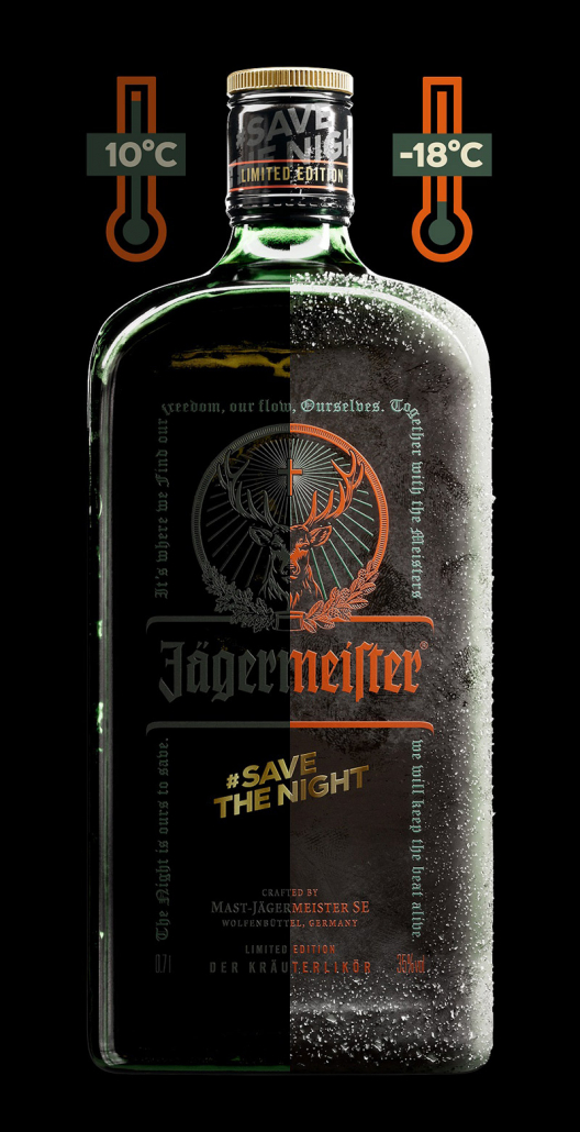 jägermeister deco glas flasche