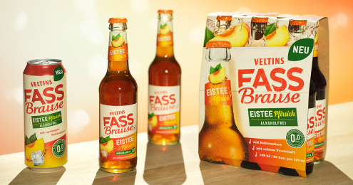 Veltins Fassbrause Eistee Pfirsich