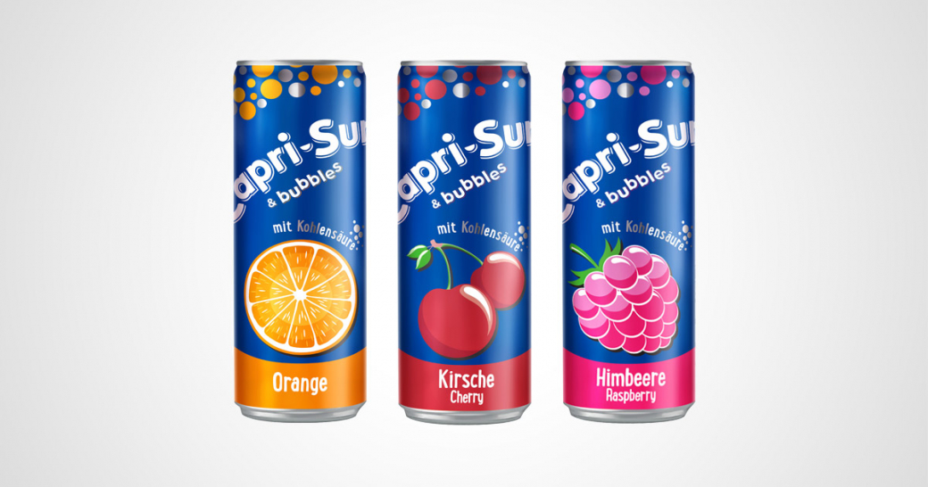 Capri-Sun & Bubbles: neues Design, neue Sorte, erfrischender Geschmack 