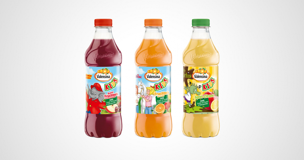 Valensina KIDS Produkte ab April im 1-l-Gebinde erhältlich