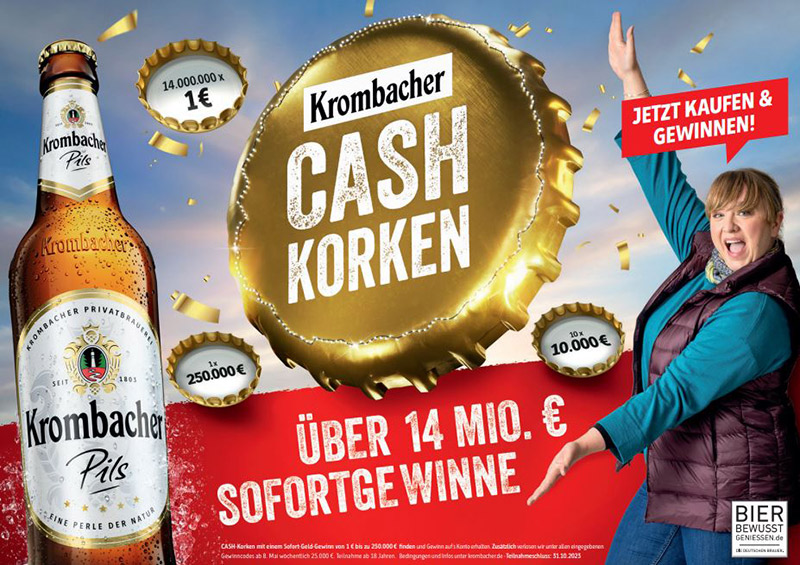 Krombacher Cash Korken