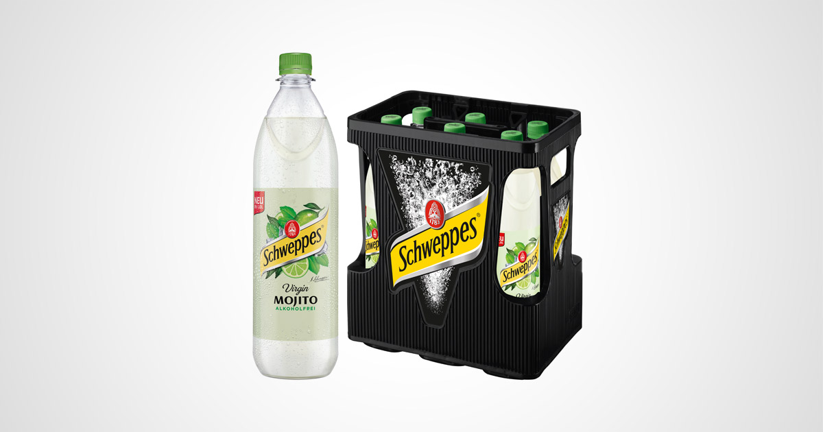 Schweppes Virgin Mojito Flasche Kiste