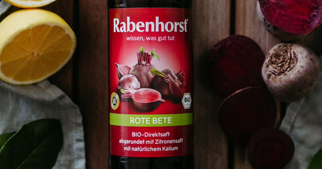 Gemüse des Jahres 2023: Rote Bete in Premiumsäften von Rabenhorst Gemüse des Jahres 2023: Rote Bete in Premiumsäften von Rabenhorst