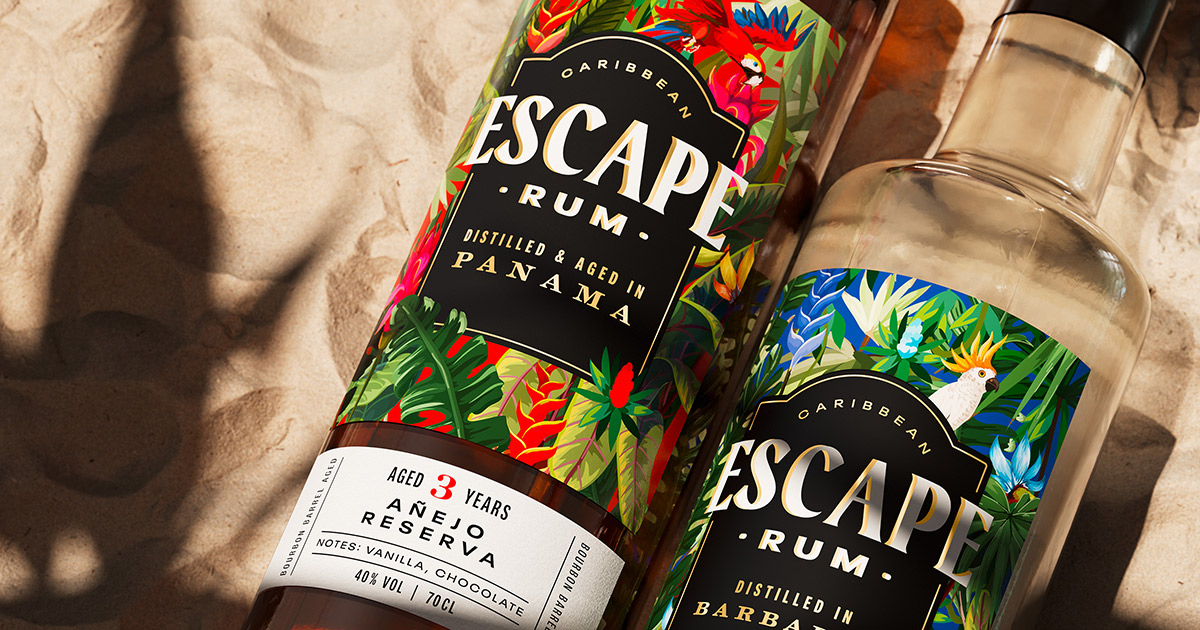 WIN Escape Rum Packaging