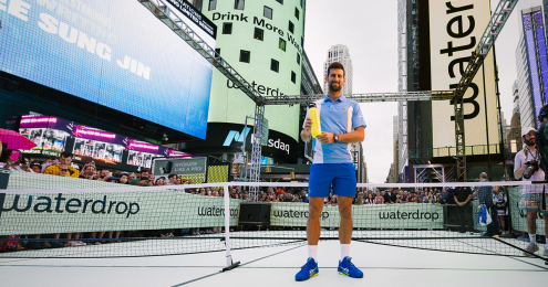 waterdrop Novak Djokovic NY