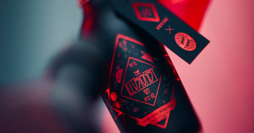 Set Illusionist Gin &amp; Tonic Bayern Monaco - 6 Bicchieri + Gin Che Cambia Colore