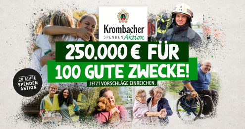 krombacher spendenaktion