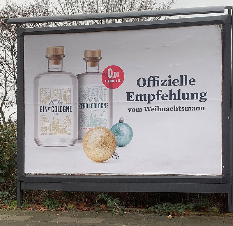 plakatkampagne gin de cologne