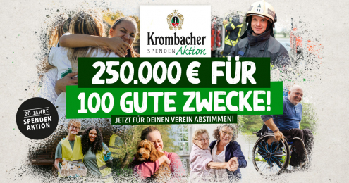 krombacher spendenaktion