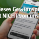 Krombacher Fake-Gewinnspiel