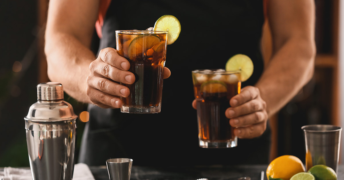 Cube Libre Cocktail Adobe Stock